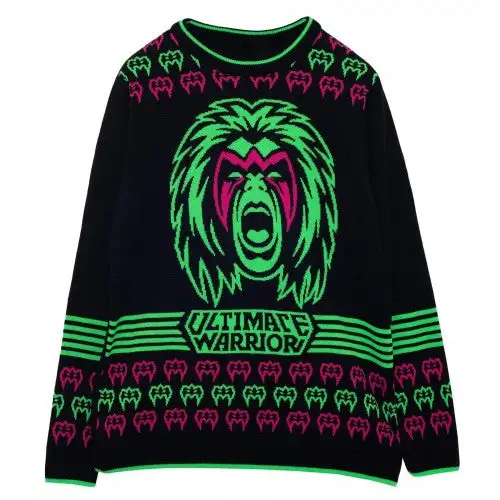 WWE Mens Ultimate Warrior Knitted Jumper