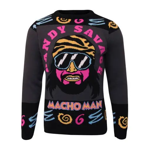 WWE Mens Macho Man Randy Savage Knitted Jumper
