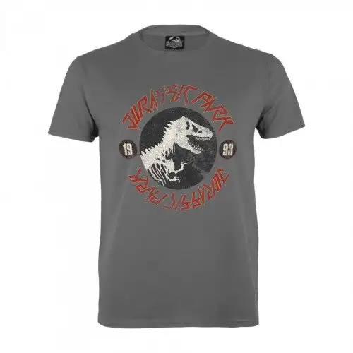 Jurassic World Mens Distressed Logo T-Shirt