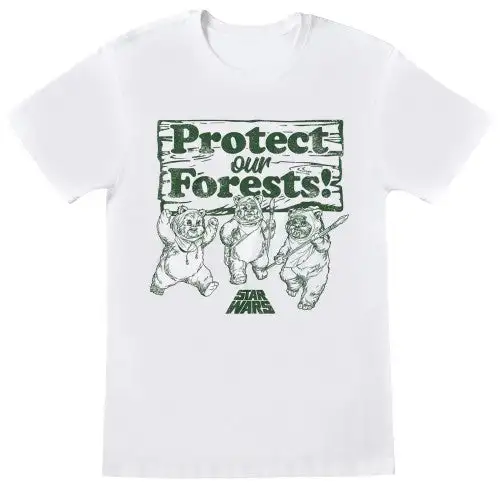 Star Wars Womens/Ladies Protect Our Forests Ewok Boyfriend T-Shirt