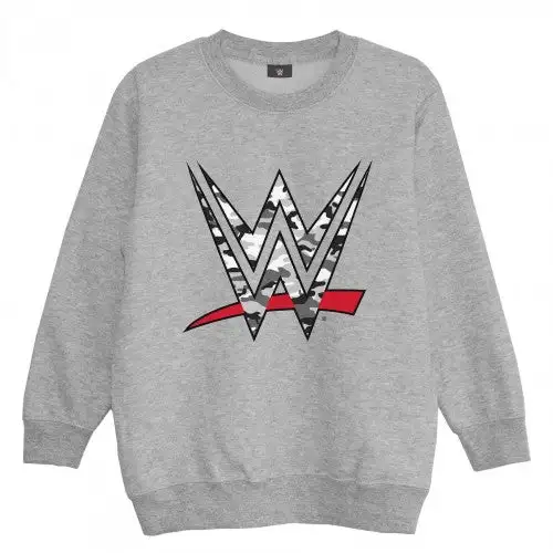 WWE Boys Camo Logo Heather Sweatshirt