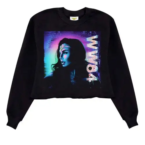 Wonder Woman Womens/Ladies 1984 WW84 Crop Sweatshirt