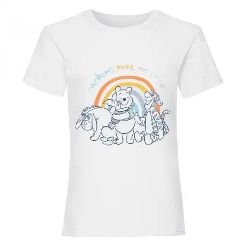 Winnie the Pooh Baby Boys Rainbows Make Me Smile T-Shirt