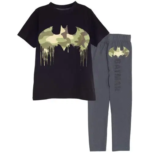DC Comics Boys Batman Camo Logo Pyjama Set