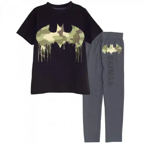 DC Comics Womens/Ladies Batman Logo Loose Fit Pyjama Set