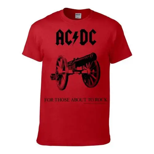 AC/DC Unisex Adult For Those About to Rock T-Shirt