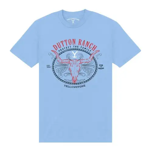 Yellowstone Unisex Adult Skull T-Shirt