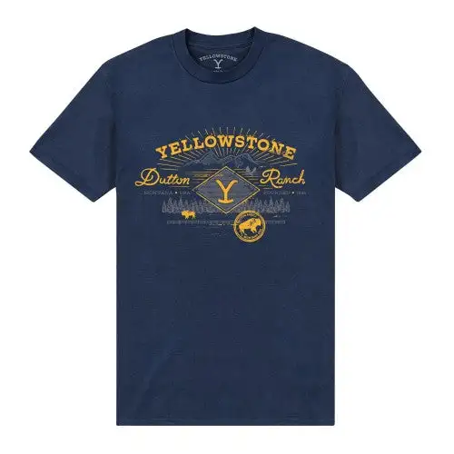 Yellowstone Unisex Adult Stamp T-Shirt