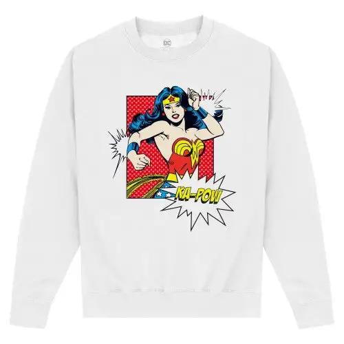 Wonder Woman Unisex Adult Ka-Pow Sweatshirt