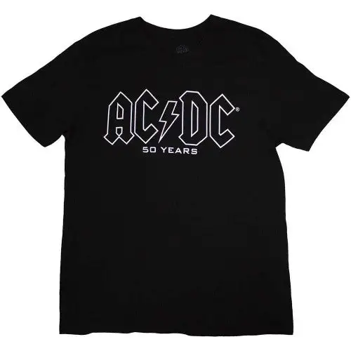 AC/DC Unisex Adult Logo History Back Print T-Shirt