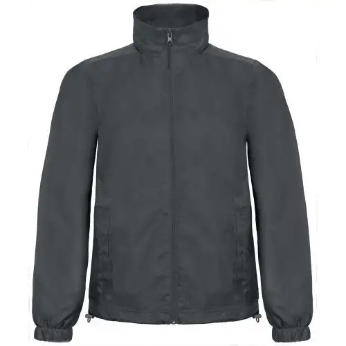 B&C Mens ID.601 Hooded Showerproof Windbreaker Jacket
