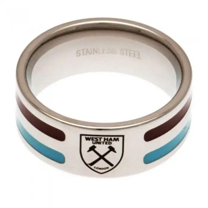 West Ham United FC Official Colour Stripe Ring