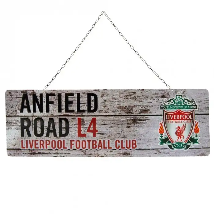 Liverpool FC Rustic Street Sign