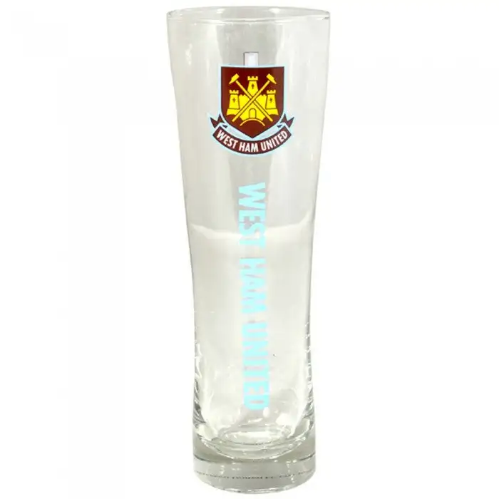 West Ham United FC Official Wordmark Football Crest Peroni Pint Glass