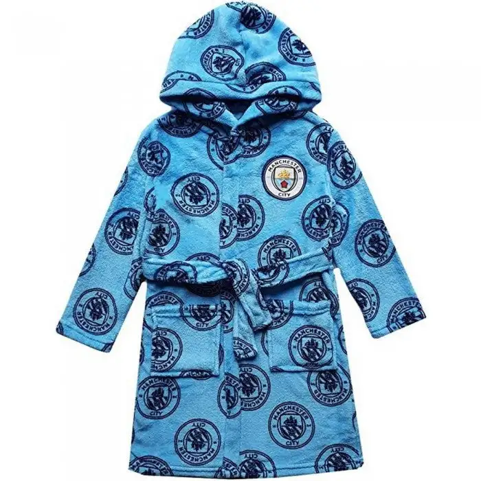 Manchester City FC Childrens/Kids Repeat Print Robe