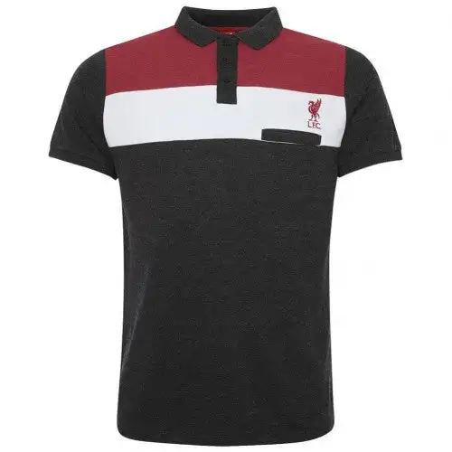 Liverpool FC Mens Colour Block Polo Shirt