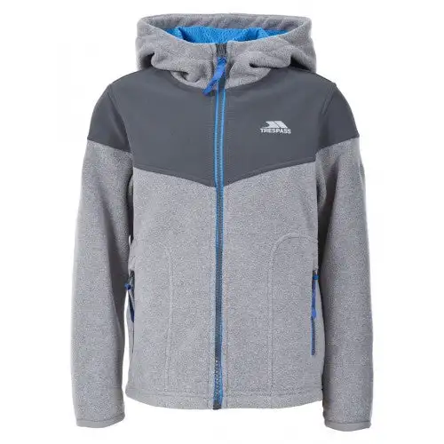 Trespass Childrens Boys Bieber Full Zip Fleece Jacket