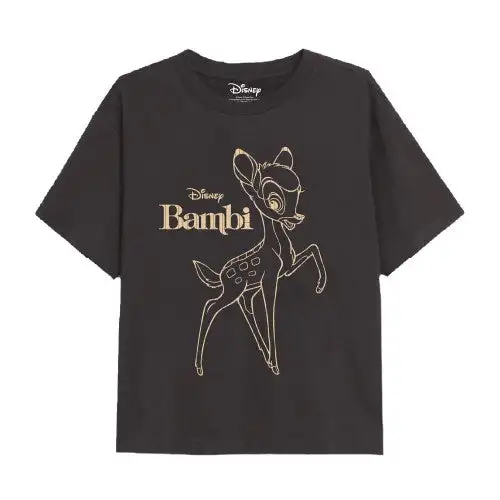 Bambi Girls Outline Metallic T-Shirt