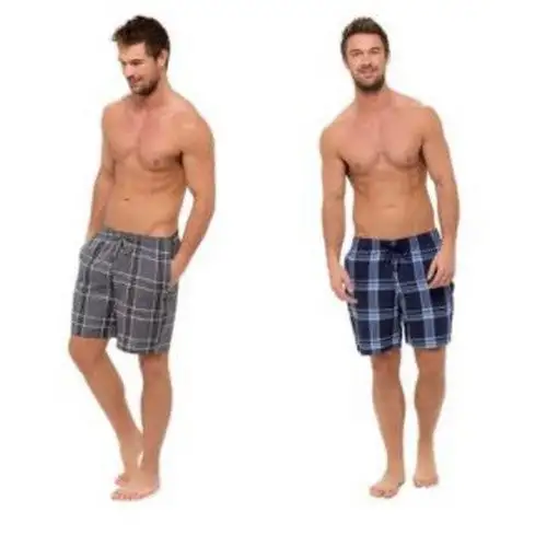 Foxbury Mens Checked Pyjama Shorts (Pack Of 2)