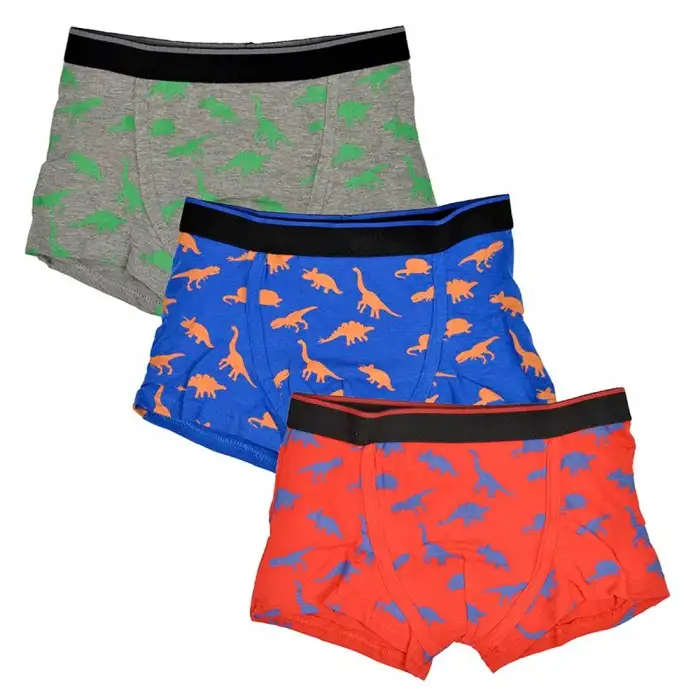 Tom Franks Boys Dinosaur Boxers (Pack Of 3)