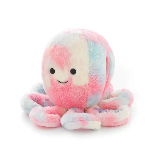 Rainbow Octopus Faux Fur Giant Hand Warmer